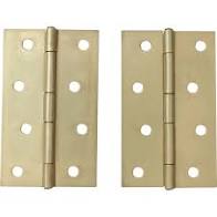 BUTT HINGE BRASS PLATED 100MM MACKIE