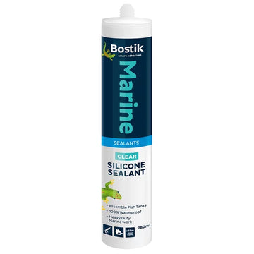 BOSTIK SILICONE MARINE CLEAR 280ML