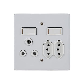 SWITCH SOCKET 16A/MNO 100X100MM CRABTREE