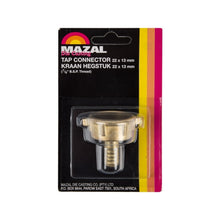 CONNECTOR TAP BRASS 13MM MAZAL Default Title