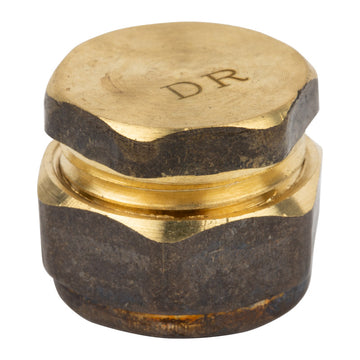 COMPRESSION BRASS END CAP 15MM Default Title