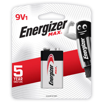 ENERGIZER MAX BATTERY 9V 1PK Default Title