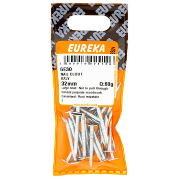 NAIL CLOUT GALV 32MM Q:60G EUREKA Default Title