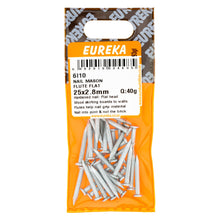 NAIL MAS FLUTED FLAT 25MM Q:40G EUREKA Default Title