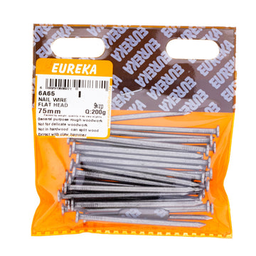 NAIL WIRE FLAT HEAD 75MM Q:200G EUREKA Default Title