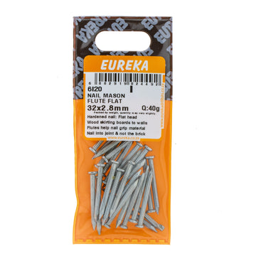 NAIL MAS FLUTED FLAT 32MM Q:40G EUREKA Default Title