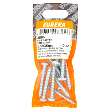 SCREW S/TAP PAN/COM 5.5X38MM Q:12 EUREKA Default Title