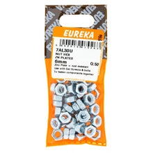 NUT HEX GALV 6MM Q:50 EUREKA Default Title