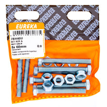 HEX SCREW&NUT GALV 8X60MM Q:8 EUREKA Default Title