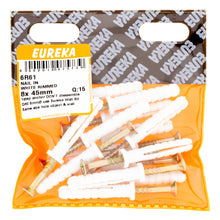 NAIL & WHT RIMMED 8X45MM Q:15 EUREKA Default Title