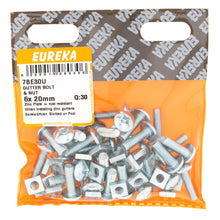 GUTTER BOLT & NUT6X20MM Q:30 EUREKA Default Title