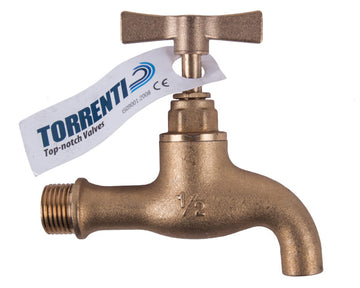 TORRENTI TAP BRASS HOSE H/DUTY 15MM Default Title