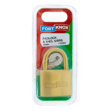 PADLOCK&SHCL SOLID BRASS 40MM F/KNOX Default Title