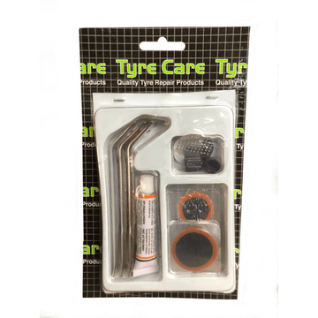 BICYCLE TUBE REPAIR KIT WITH LEVERS TYRE CARE