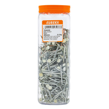 NAIL CLOUT GALV 40MM 1KG EUREKA Default Title