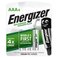 ENERGIZER BATTERY RECHARGE POWER+ AAA 4P Default Title