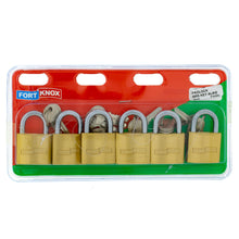 PADLOCK BRASS K/A 38MM Q:6 F/KNOX Default Title