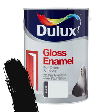 ENAMEL GLOSS BLACK 5L DULUX Default Title