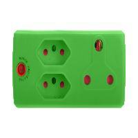 ADAPTOR 1X16A + 2X3PIN GREEN ELECTRICMAT Default Title