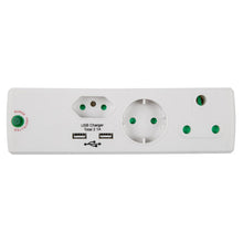 ADAPTOR SURGE 1X16A 1X5A 1XSCHUKO 2XUSB Default Title