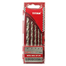 DRILL SET HSS 5PC TITAN Default Title