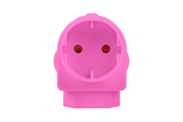 SCHUKO EURO ADAPTOR PINK ELECTRICMATE Default Title