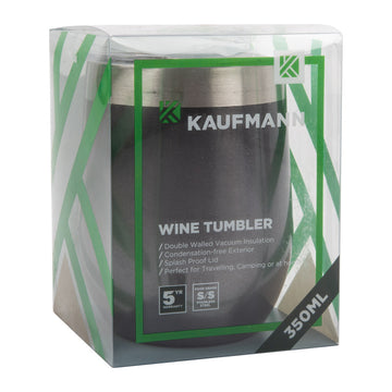 TUMBLER WINE WITH LID 350ML KAUFMANN Default Title