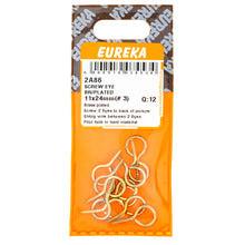 SCREW EYE BR/PL 11X24MM( 3) Q:12 EUREKA Default Title