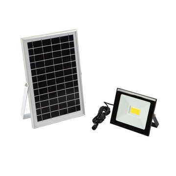 SOLAR FLOODLIGHT 20W WITH PANEL EUROLUX Default Title