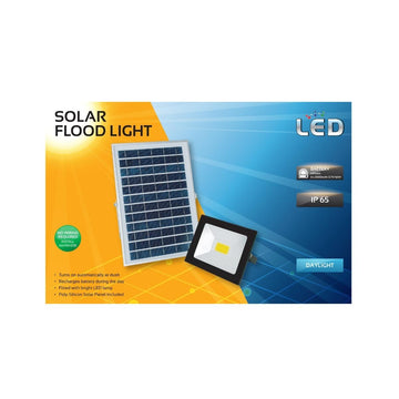 SOLAR FLOODLIGHT 20W WITH PANEL EUROLUX Default Title