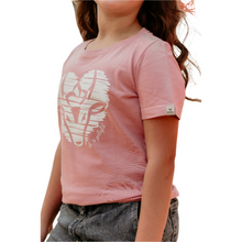 KIDS T-SHIRT DUSTY PINK WHITE HEART BOSBOK