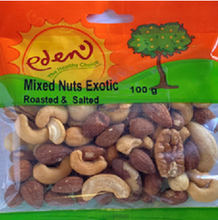 MIXED NUTS EXOTIC ROASTED & SALTED 100G EDEN