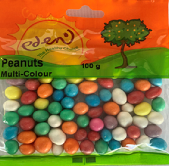 PEANUTS MULTI COLOUR 100G EDEN