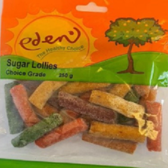 SUGAR LOLLIES 250G EDEN