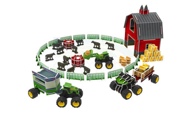 TOY BUILDABLE BARN PLAY SET JOHN DEERE