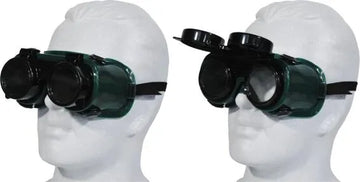 GREEN WELDING GOGGLE FLIP FRONT