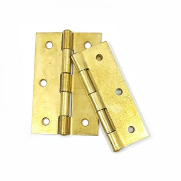 BUTT HINGE BRASS PLATED 75MM MACKIE