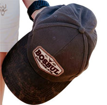 CAP 2 TONE GREY/BROWN EMB BADGE BOSBUL