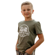 KIDS T-SHIRT OLIVE WITH TRACTOR BOSBUL