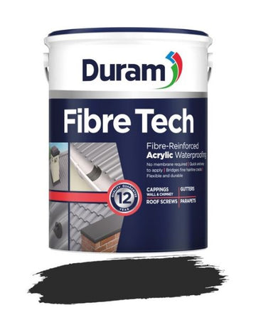 DURAM RAINKOTE FIBRE-TECH 5L BLACK