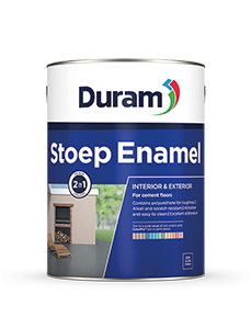 DURAM ENAMEL STOEP 5L WHITE (C.P)