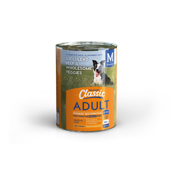 DOG FOOD ADULT WET BEEF 385G MONTEGO