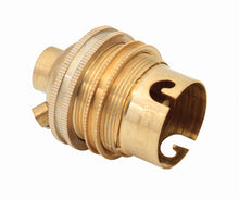 LAMPHOLDER B22 10MM BRASS EUROLUX