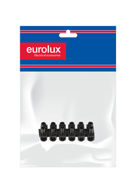 CONNECT STRIP 15AMP 12WAY BLK EUROLUX