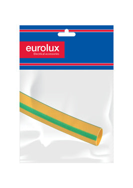 HEAT SHRINK 6.4MM 1M GRN/YEL EUROLUX