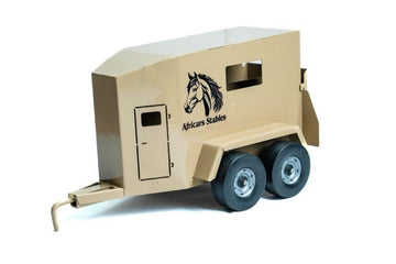 TOY STEEL HORSE BOX AFRICARS