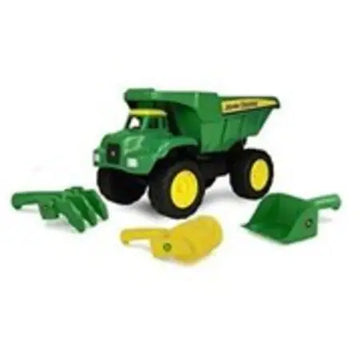 TOY BIG SCOOP AND SAND TOOLS 15IN DUMP TRUCK JOHN DEERE