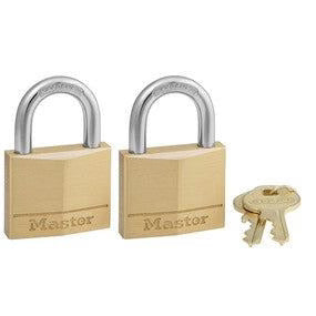 LOCK PAD BRASS 50MM 2PCE KA MASTER