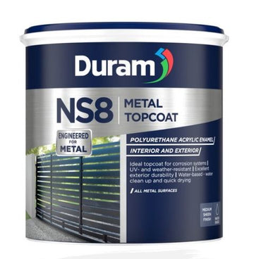 DURAM NS8 METAL TOP COAT 1L WHITE