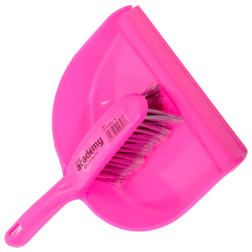 DUSTPAN & BRUSH SET PINK